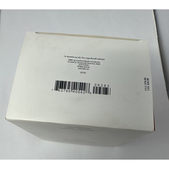 Hallmark Keepsake Holiday Barbie 4th in Series Ornament 2018 - Picture 7 of 7